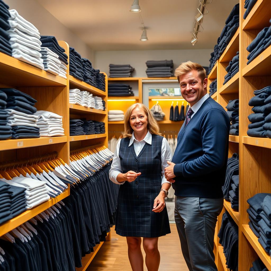 BCS Uniform shop interior with friendly staff